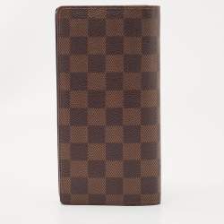 Louis Vuitton Damier Ebene Canvas  Brazza Wallet
