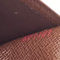 Louis Vuitton Damier Ebene Canvas  Brazza Wallet