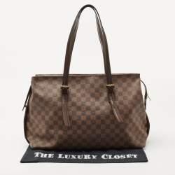 Pre Owned Louis Vuitton Damier Ebene Canvas Chelsea Bag