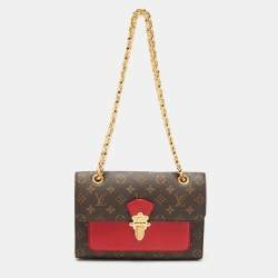 Louis Vuitton Monogram Victoire Cherry Chain Shoulder Bag Red Brown Go -  MyDesignerly