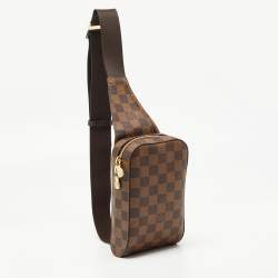Pre Owned Louis Vuitton Damier Ebene Canvas Geronimos Bag