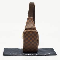 Pre Owned Louis Vuitton Damier Ebene Canvas Geronimos Bag