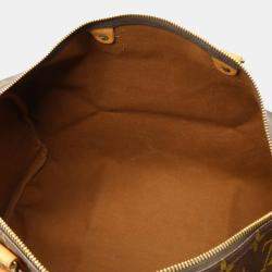 Pre Owned Louis Vuitton Brown Monogram Canvas Speedy 40 Top Handle Bag