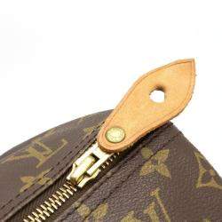 Pre Owned Louis Vuitton Brown Monogram Canvas Speedy 40 Top Handle Bag