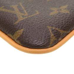 Pre Owned Louis Vuitton Brown Monogram Canvas Milla Pochette Clutch Bag