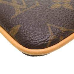 Pre Owned Louis Vuitton Brown Monogram Canvas Milla Pochette Clutch Bag