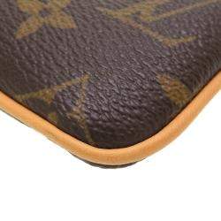 Pre Owned Louis Vuitton Brown Monogram Canvas Milla Pochette Clutch Bag