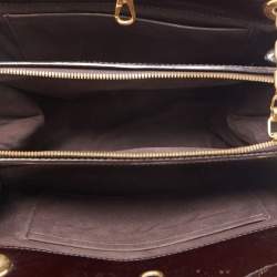 Pre Owned Louis Vuitton Amarante Monogram Vernis Virginia MM Bag