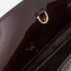 Pre Owned Louis Vuitton Amarante Monogram Vernis Virginia MM Bag