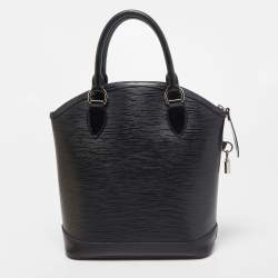 Pre Owned Louis Vuitton Black Epi Leather Lockit Vertical Bag