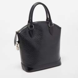 Pre Owned Louis Vuitton Black Epi Leather Lockit Vertical Bag