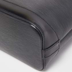 Pre Owned Louis Vuitton Black Epi Leather Lockit Vertical Bag