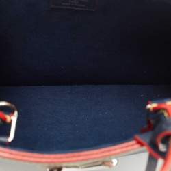 Pre Owned Louis Vuitton Indigo Epi Leather Twist Tote Bag