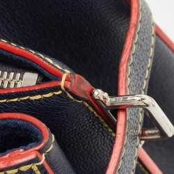 Pre Owned Louis Vuitton Indigo Epi Leather Twist Tote Bag