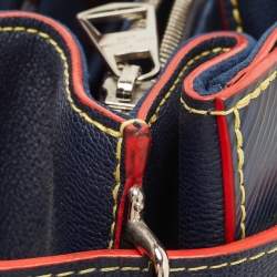 Pre Owned Louis Vuitton Indigo Epi Leather Twist Tote Bag