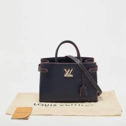 Pre Owned Louis Vuitton Indigo Epi Leather Twist Tote Bag
