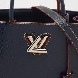 Pre Owned Louis Vuitton Indigo Epi Leather Twist Tote Bag