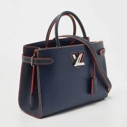 Pre Owned Louis Vuitton Indigo Epi Leather Twist Tote Bag