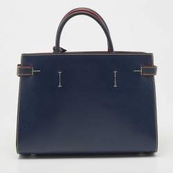 Pre Owned Louis Vuitton Indigo Epi Leather Twist Tote Bag
