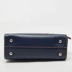 Pre Owned Louis Vuitton Indigo Epi Leather Twist Tote Bag