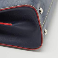 Pre Owned Louis Vuitton Indigo Epi Leather Twist Tote Bag