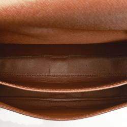 Pre Owned Louis Vuitton Brown Monogram Canvas Cartouchiere GM Crossbody Bag