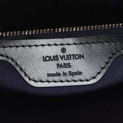 Pre Owned Louis Vuitton Blue Monogram Mat Stockton Tote Bag
