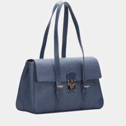 Pre Owned Louis Vuitton Blue Epi Leather Segur MM Bag