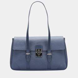 Pre Owned Louis Vuitton Blue Epi Leather Segur MM Bag