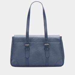 Pre Owned Louis Vuitton Blue Epi Leather Segur MM Bag