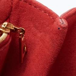 Pre Owned Louis Vuitton Marine Rouge Monogram Empreinte Leather Vavin PM Bag