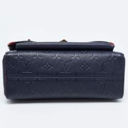 Pre Owned Louis Vuitton Marine Rouge Monogram Empreinte Leather Vavin PM Bag