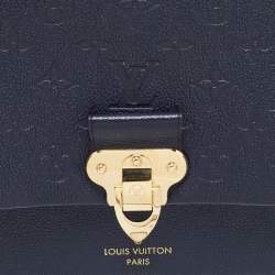 Pre Owned Louis Vuitton Marine Rouge Monogram Empreinte Leather Vavin PM Bag