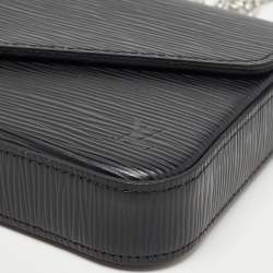 Pre Owned Louis Vuitton Black Epi Leather Pochette Felicie Bag
