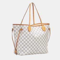 Louis Vuitton LV Women Neverfull MM Tote Bag in Damier Azur Canvas-Pink -  LULUX