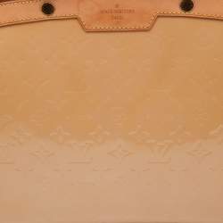 Pre Owned Louis Vuitton Rose Florentine Monogram Vernis Brea GM Bag