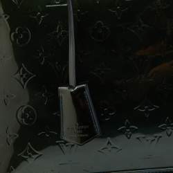 Pre Owned Louis Vuitton Bleu Nuit Monogram Vernis Alma GM Bag
