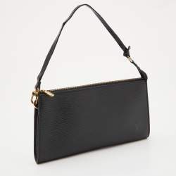 Pre Owned حقيبة إكسسوارات صغيرة لوي فيتون جلد أيبي سوداء