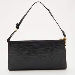 Pre Owned حقيبة إكسسوارات صغيرة لوي فيتون جلد أيبي سوداء