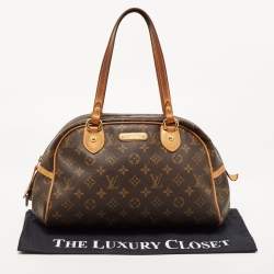 Pre Owned Louis Vuitton Monogram Canvas and Leather Montorgueil PM Bag
