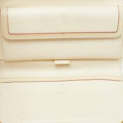 Pre Owned Louis Vuitton Ivory Leather L Imprevisible Tote
