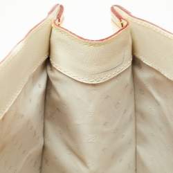 Pre Owned Louis Vuitton Ivory Leather L Imprevisible Tote