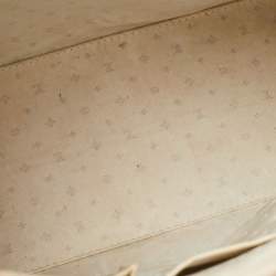 Pre Owned Louis Vuitton Ivory Leather L Imprevisible Tote