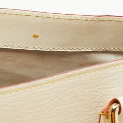Pre Owned Louis Vuitton Ivory Leather L Imprevisible Tote