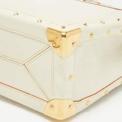 Pre Owned Louis Vuitton Ivory Leather L Imprevisible Tote