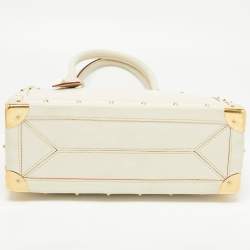 Pre Owned Louis Vuitton Ivory Leather L Imprevisible Tote