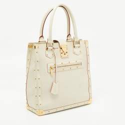 Pre Owned Louis Vuitton Ivory Leather L Imprevisible Tote