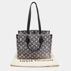 مملوكة مسبقًا Louis Vuitton Black Monogram Denim and Leather OnTheGo MM Bag