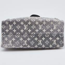 مملوكة مسبقًا Louis Vuitton Black Monogram Denim and Leather OnTheGo MM Bag