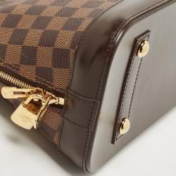 Pre Owned Louis Vuitton Damier Ebene Canvas Alma PM Bag